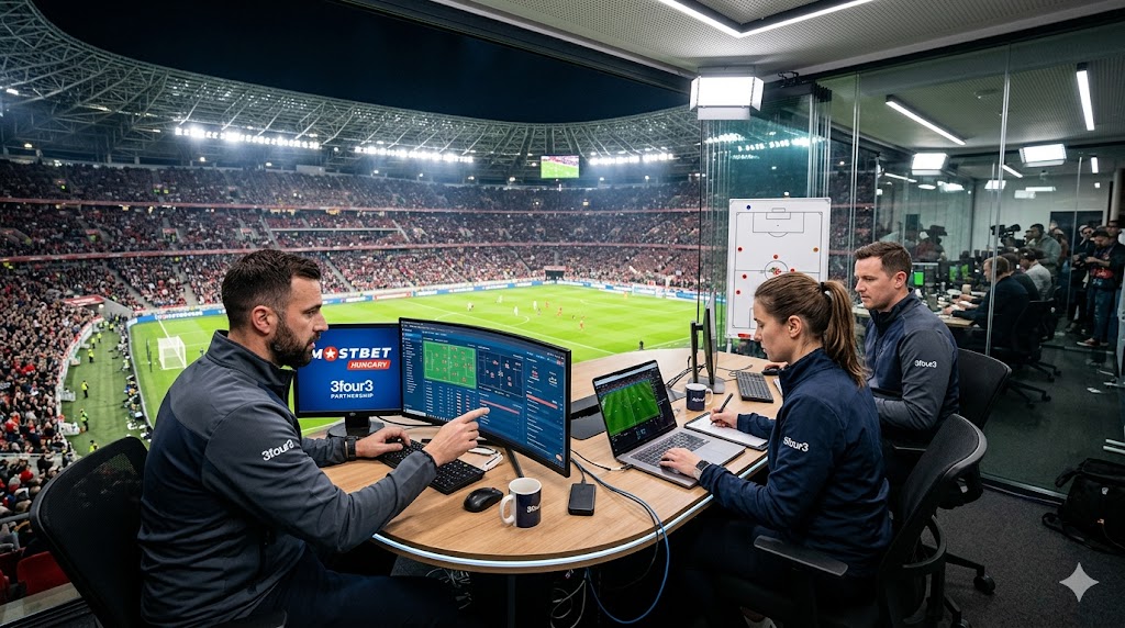 Futball elemző munka közben
